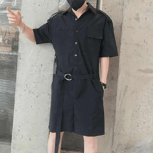 Men's belted romper jumpsuit - MRSLM