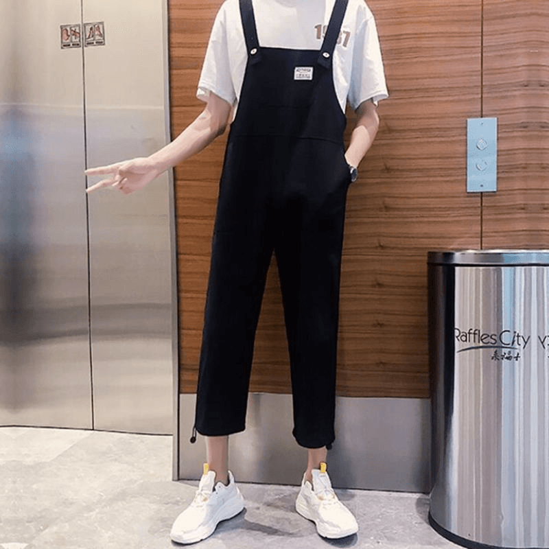 Men's belted romper jumpsuit, view 7 - MRSLM