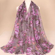 ladies printed Bali yarn scarf, view 5 - MRSLM