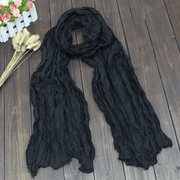 Plain candy color fold scarf, view 9 - MRSLM