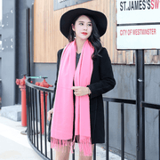 women's thick tassel shawl scarf, view 11 - MRSLM
