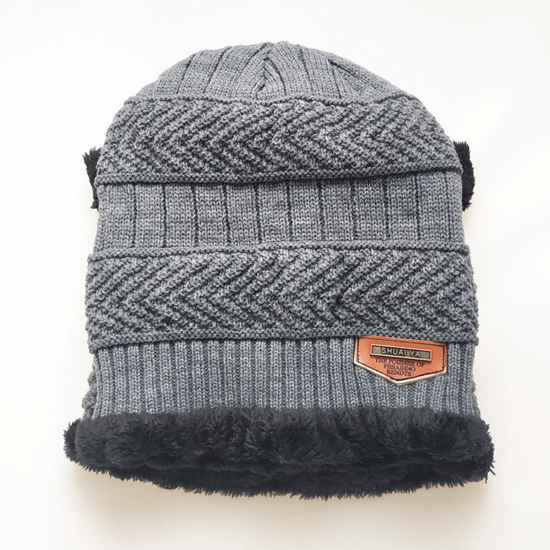 men's wool knitted hat, view 5 - MRSLM