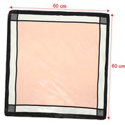 Printed small square hair scarf, view 7 - MRSLM