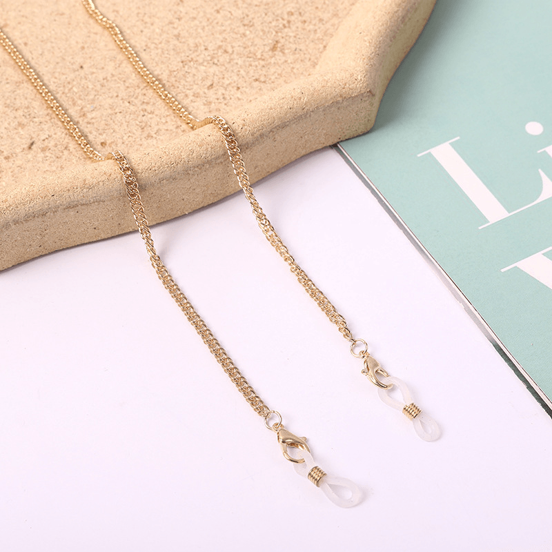 metal glasses and mask chain, view 6 - MRSLM