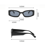 women's square vintage sunglasses, view 7 - MRSLM
