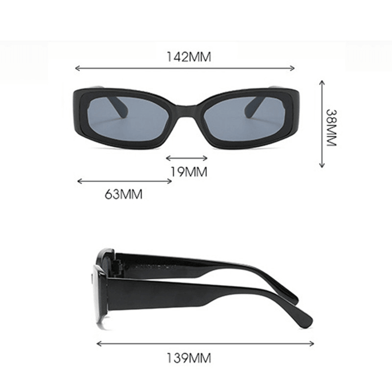 women's square vintage sunglasses, view 7 - MRSLM