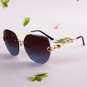 Planet-shaped rimless sunglasses, view 3 - MRSLM