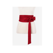 ladies wide vintage cloth belt, view 5 - MRSLM