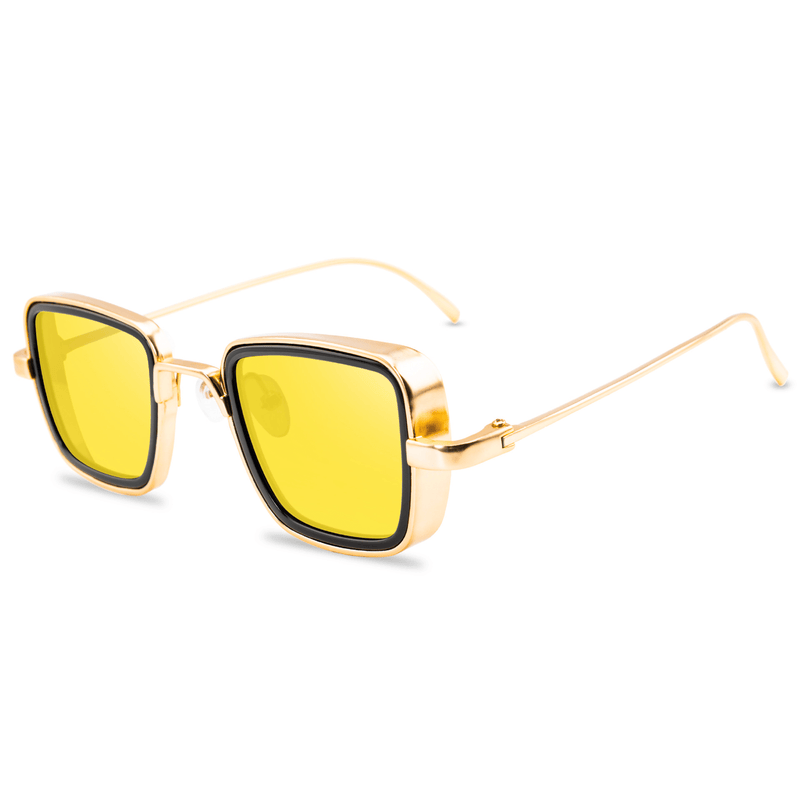 Men's retro metal frame sunglasses, view 5 - MRSLM