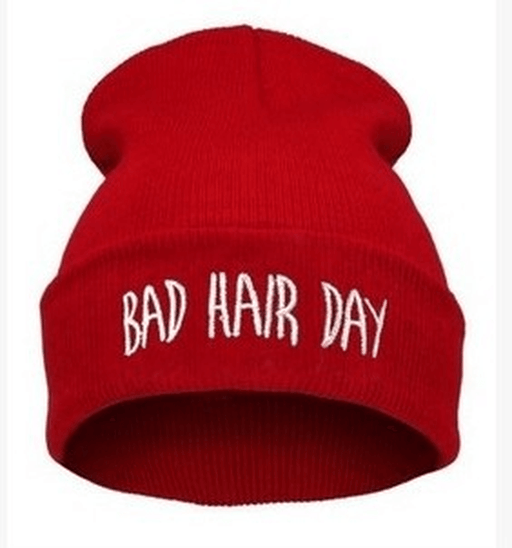 Knitted cap with letter embroidery - MRSLM