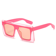 big square frame two-color sunglasses, view 6 - MRSLM
