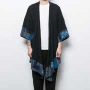 men's loose mid-length linen trench coat - MRSLM