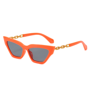Women's cat-eye sunglasses with paint chain, view 4 - MRSLM