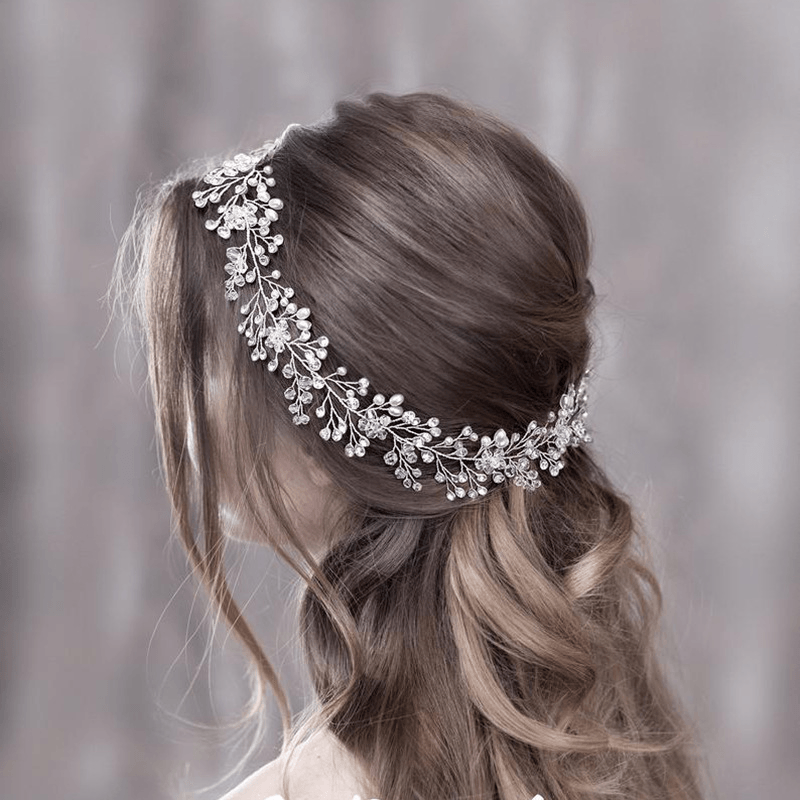 Gold and Silver Rhinestone Alloy Handmade Headwear - MRSLM