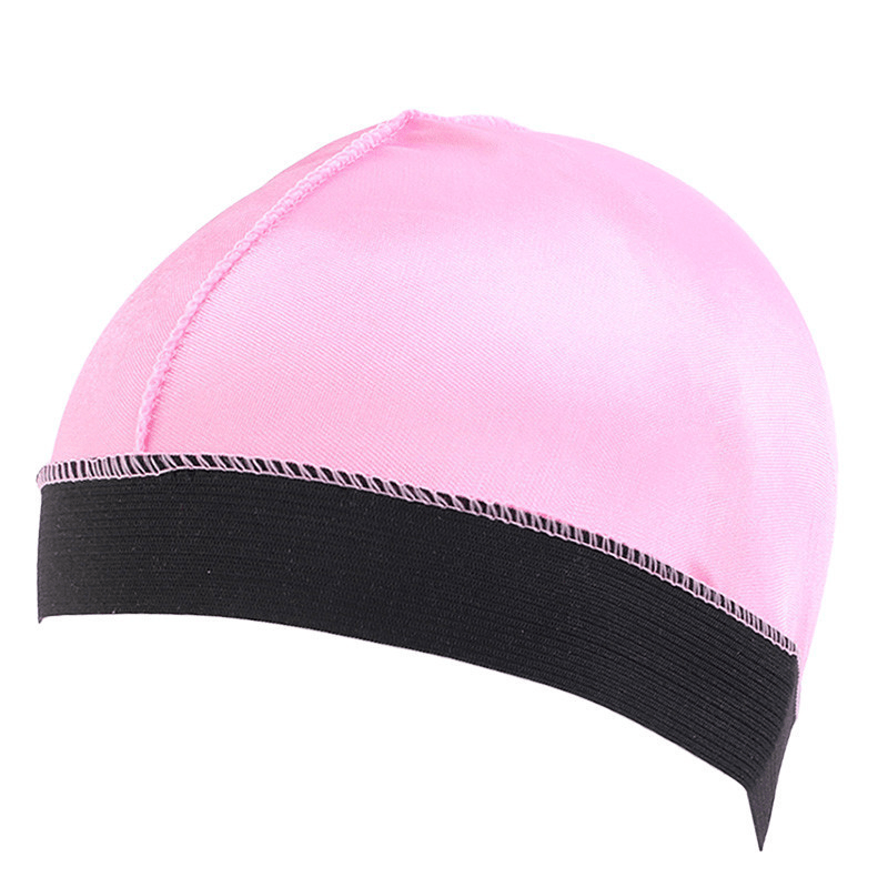 Faux silk night cap elastic headband, view 4 - MRSLM