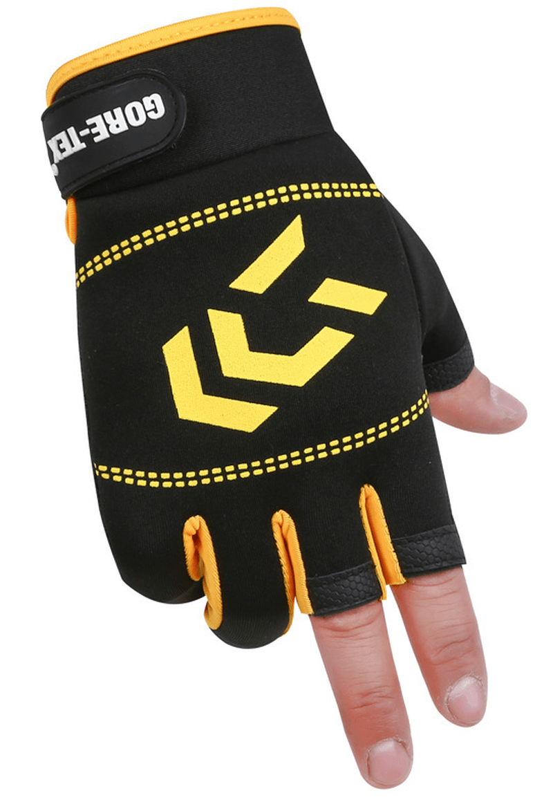 Three-finger ice silk fishing gloves, view 2 - MRSLM