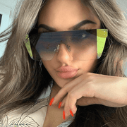 rimless one-piece sunglasses for women - MRSLM