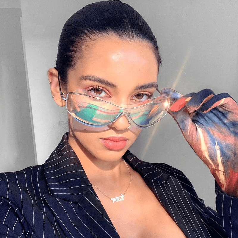 curved coated sunglasses - MRSLM