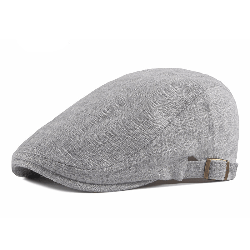 retro cotton beret, view 3 - MRSLM