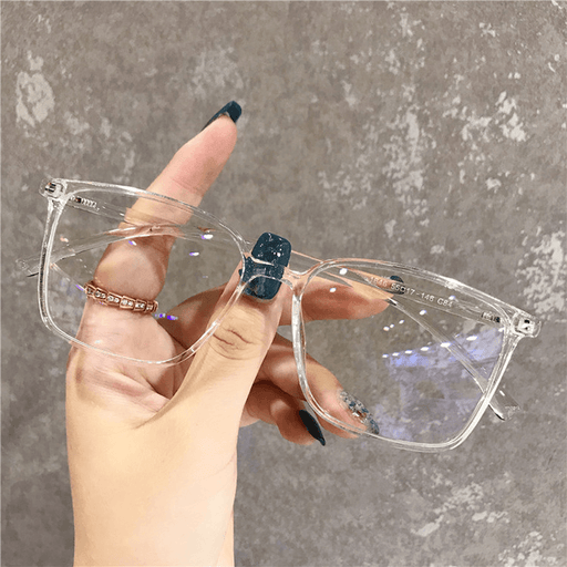 Anti-Blue Light Simple Square Glasses Frame New Ins Trend Flat Mirror Net Red Male and Female Same Glasses Frame - MRSLM