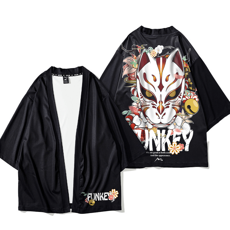 Summer Thin Sun Protection Printed Cardigan Jacket Chinese Style Men's