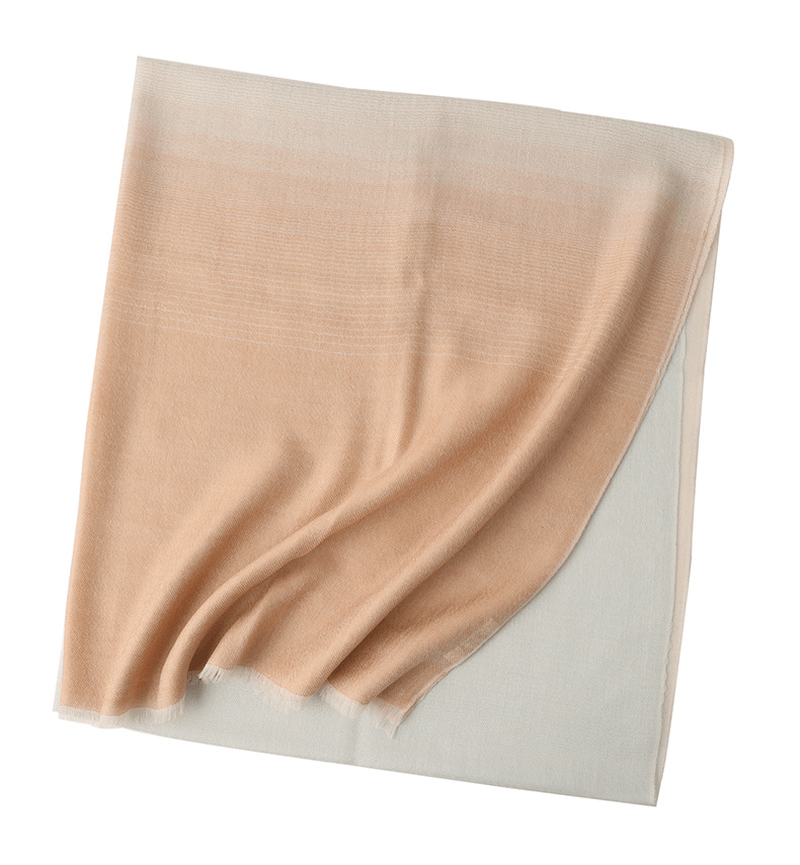 Gradient color matching long shawl, view 4 - MRSLM
