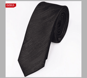 narrow striped jacquard tie, view 16 - MRSLM