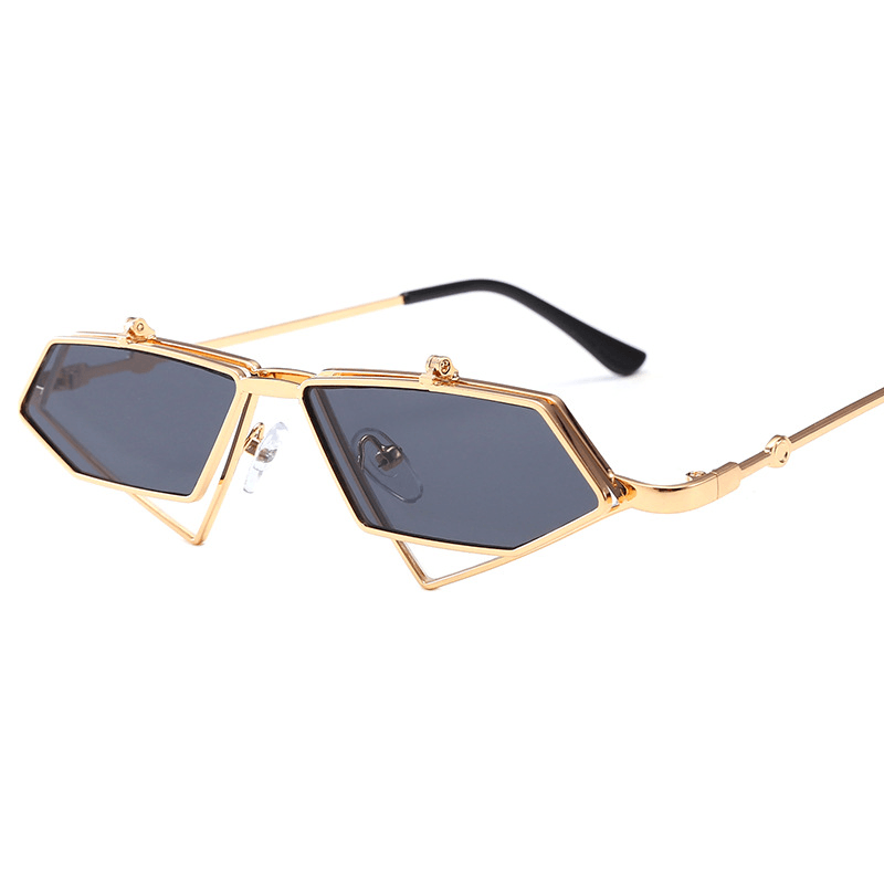 Sunglasses Trend Sunglasses Metal Color Film Glasses Retro