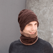 men's knit hat and scarf set - MRSLM