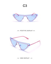 women's rimless one-piece sunglasses, view 9 - MRSLM