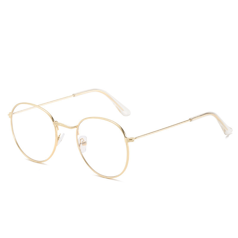 vintage round metal frame glasses, view 4 - MRSLM