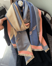 women's imitation cashmere double-sided scarf, view 8 - MRSLM
