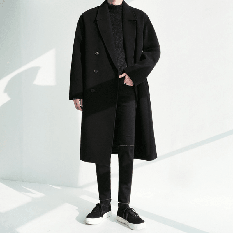 korean style windbreaker coat, view 4 - MRSLM