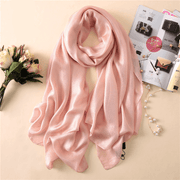 Women's thin polyester scarf, view 7 - MRSLM