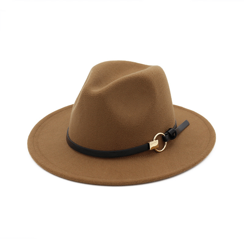 Wool felt jazz hat with belt, view 13 - MRSLM