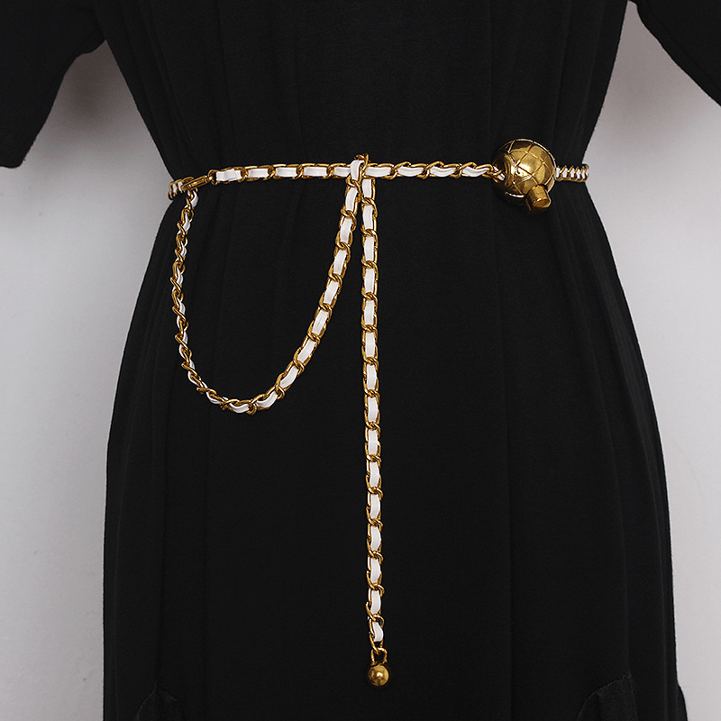 adjustable waist chain belt, view 2 - MRSLM