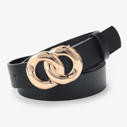 women's chain buckle belt, view 3 - MRSLM