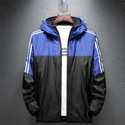 sports hooded windbreaker jacket, view 3 - MRSLM