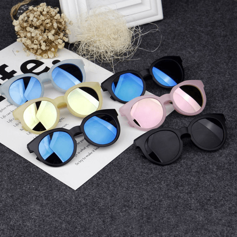 kids' frosted candy color sunglasses, view 2 - MRSLM