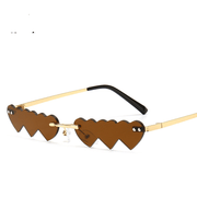 Women's metal rimless sunglasses, view 5 - MRSLM