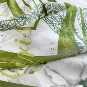 Thin silk square scarf, view 3 - MRSLM