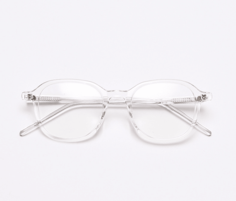 large transparent glasses frame, view 4 - MRSLM