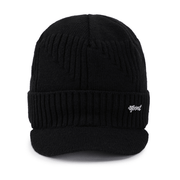 men's thick wool knitted hat, view 3 - MRSLM
