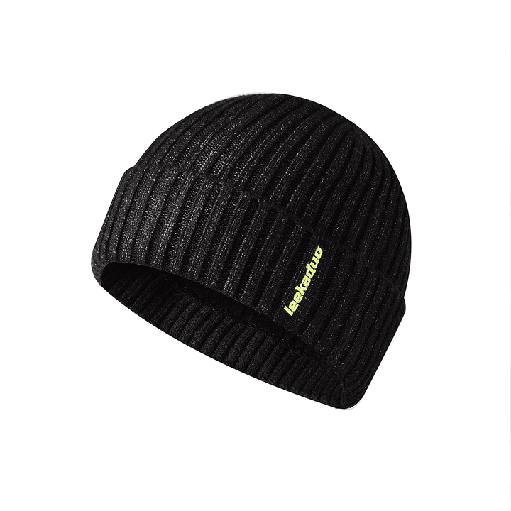 Embroidered Flanging Dome Hat Outdoor Wool Knit Hat - MRSLM