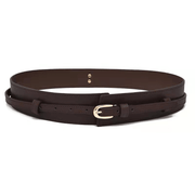 women's faux leather waist belt, view 5 - MRSLM