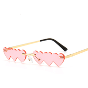Women's metal rimless sunglasses, view 6 - MRSLM