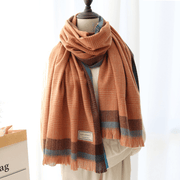 thick imitation cashmere scarf shawl, view 13 - MRSLM