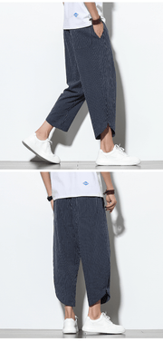 men's striped harem pants, view 11 - MRSLM