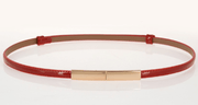 Women's thin leather belt, view 4 - MRSLM
