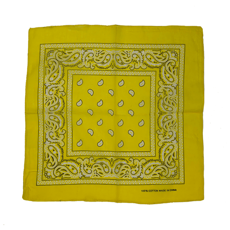 cashew flower square scarf headband, view 3 - MRSLM